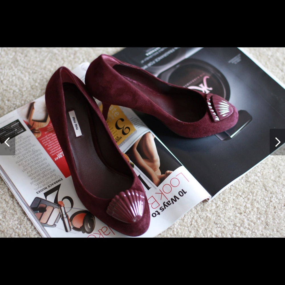 Miu Miu woman suede pumps size: 35.5